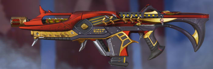 "Fatal Injection" skin for the Volt SMG in Apex Legends.